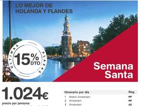 LO MEJOR DE HOLANDA Y FLANDES - SEMANA SANTA